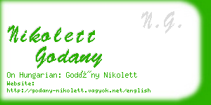 nikolett godany business card